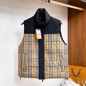 Burberry Stylish Black and Tan Men's Vest